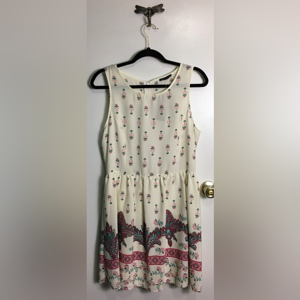Jella Couture Cream Floral Dress